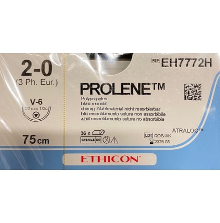 Prolene 2/0 75cm V-6  EH7772H