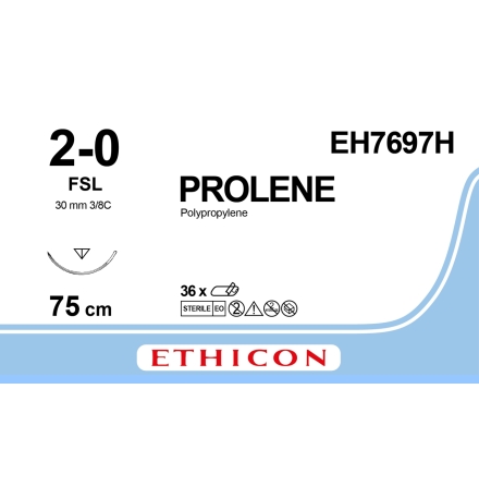 Prolene 2/0 FSL 75cm EH7697H