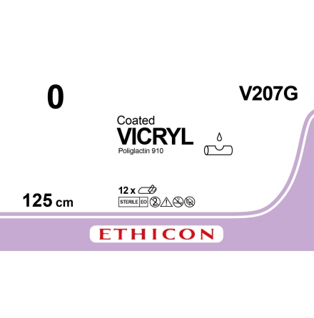 Vicryl 0 ligapak 135cm V207G