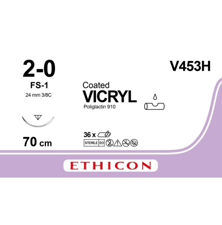 Vicryl 2/0 FS-1 70cm V453H