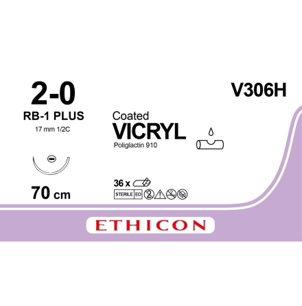 Vicryl 2/0 RB-1 70cm V306H