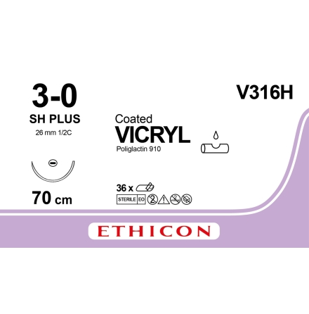Vicryl 3-0 SH MP 70CM V316H --->J316H