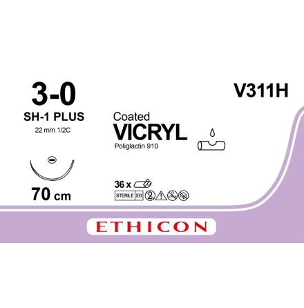Vicryl 3-0 SH-1 70CM V311H