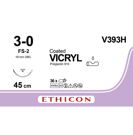 Vicryl 3/0 FS-2 45cm V393H