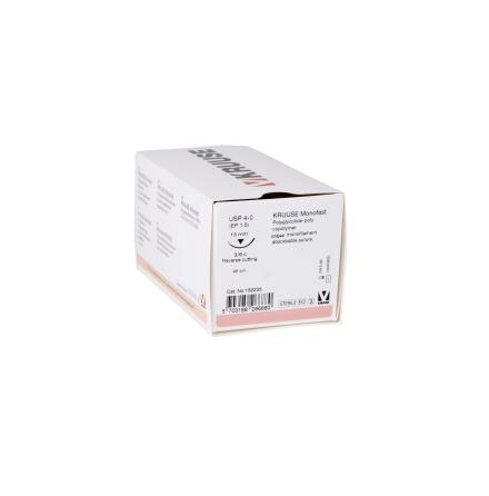 KRUUSE Monofast sutur, USP 4-0, 45cm, 13mm nål, 3/8 C, RC, 1