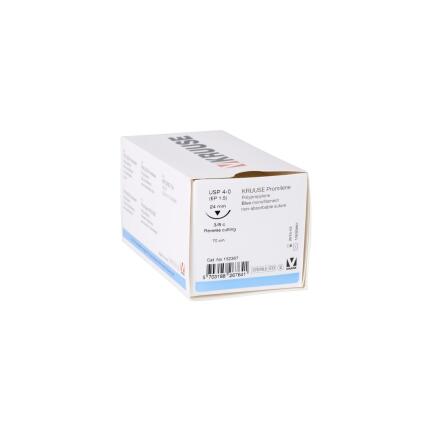 KRUUSE Promilene sutur, USP 4-0, 70cm, 24mm nl,3/8 C, RC, 1