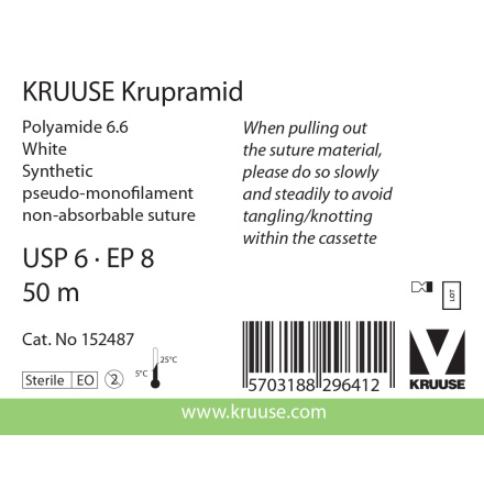 KRUUSE Krupramid, USP 6, vit, 50 m