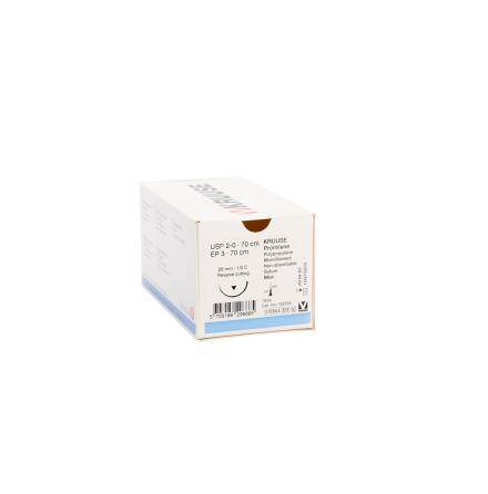 KRUUSE Promilene sutur, USP 2-0, 70 cm, 26 mm nl,  C, RC,
