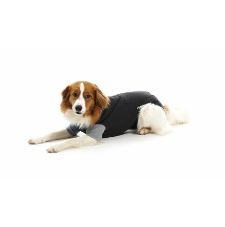 BUSTER Body Suit EasyGo, till hund, svart/grå, 25 cm, XXXS,