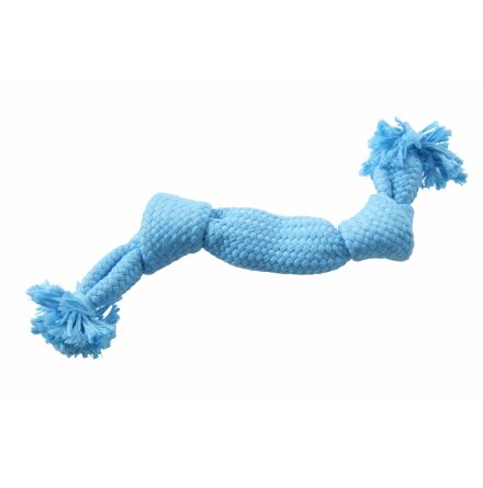 BUSTER Colour Squeak Rope, light blue, medium (35cm)