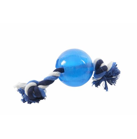 BUSTER Strong Ball w/rope, Ice blue, large
