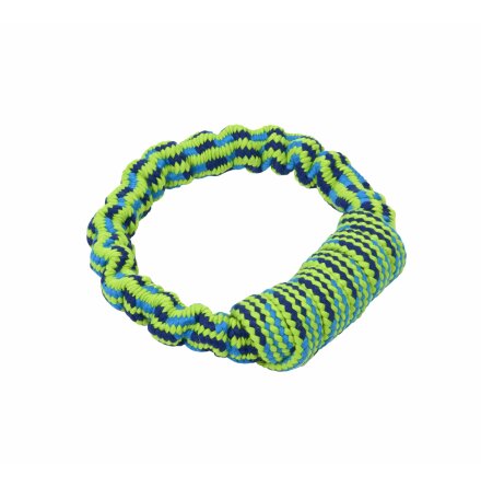 BUSTER Colour Bungee Rope Handle, blue/lime, 16 cm
