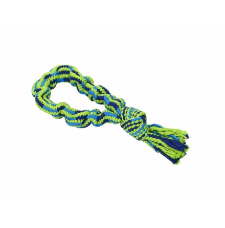 BUSTER Colour Bungee Rope Single Knot, blue/lime, 33 cm
