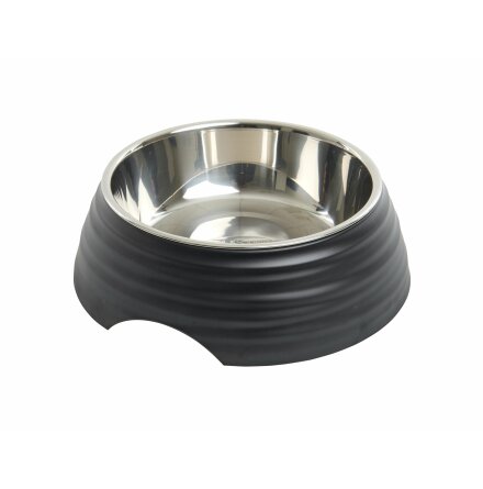 BUSTER Frosted Ripple Bowl, Matte Black, L