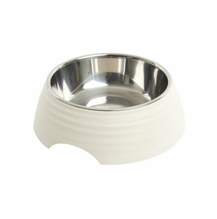 BUSTER Frosted Ripple Bowl, Matte White, L