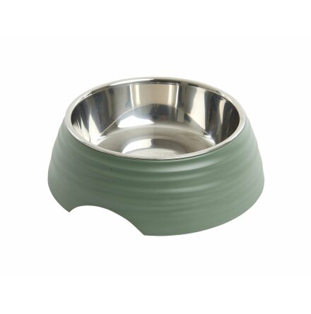 BUSTER Frosted Ripple Bowl, Dusty Green, L