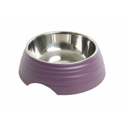 BUSTER Frosted Ripple Bowl, Dusty Purple, L