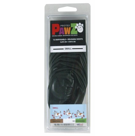 PawZ Hundsko, svart, S, 6,4 cm, 12 st