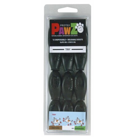 PawZ Hundsko, svart, Tiny, 2,5 cm, 12 st