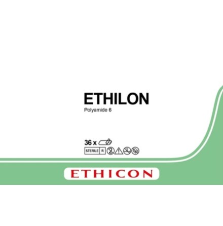 Ethilon 7/0 P-1 45 cm svart 1696H